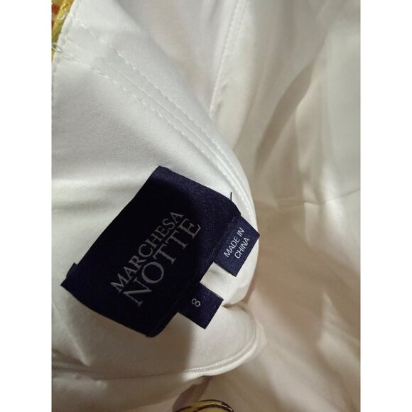 Marchesa Notte Ombre Sequin One-Shoulder Flutter Dress Size 6 Retails $895 - Picture 7 of 7